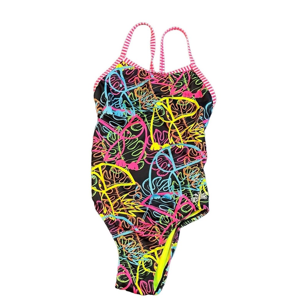 DOLFIN UGLIES One Piece Swimsuit Racing Bathing‎ Suit Size 28